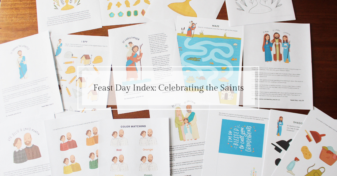 Feast Day Index: Celebrating the Saints - Catholic Printable Club