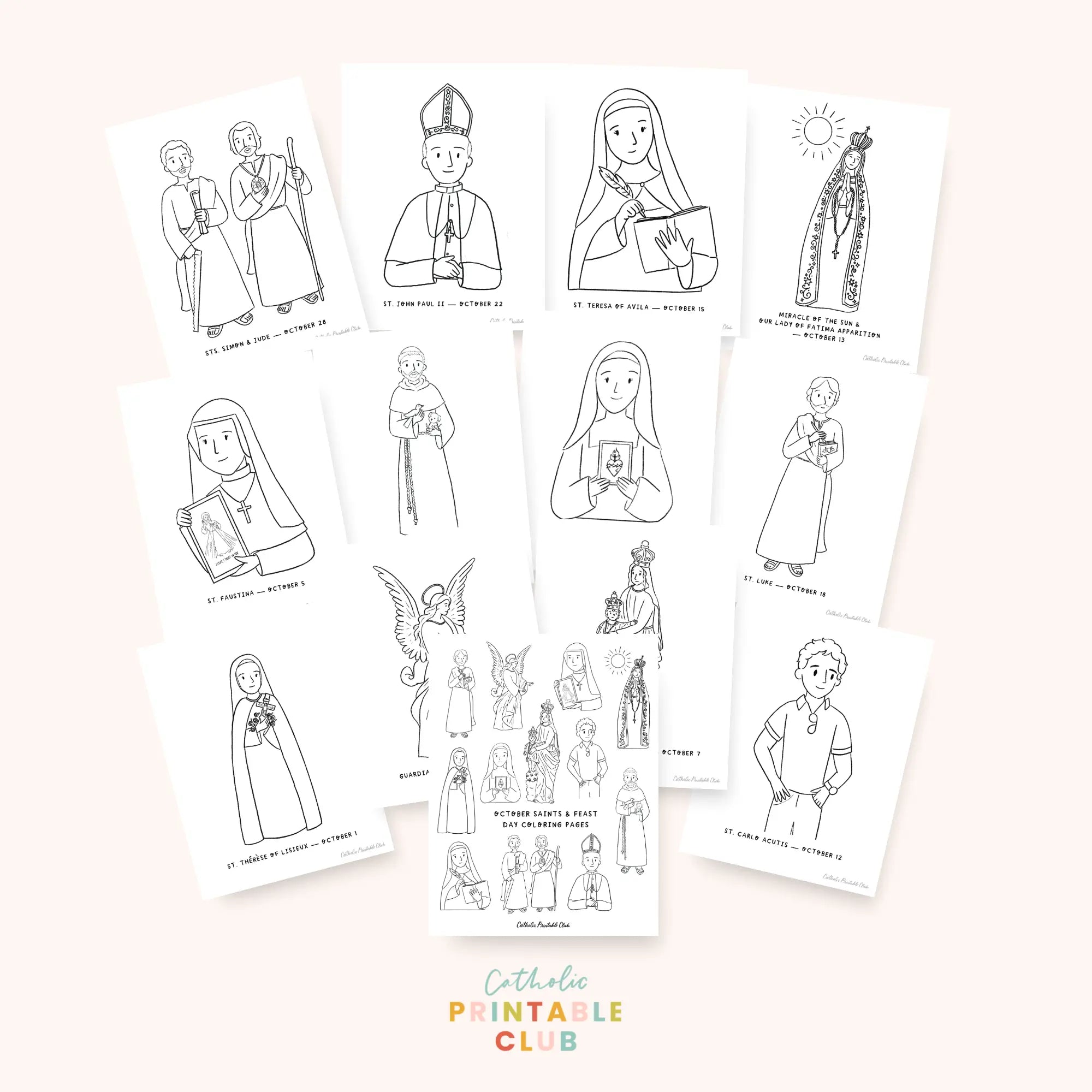 Coloring Pages - Catholic Printable Club
