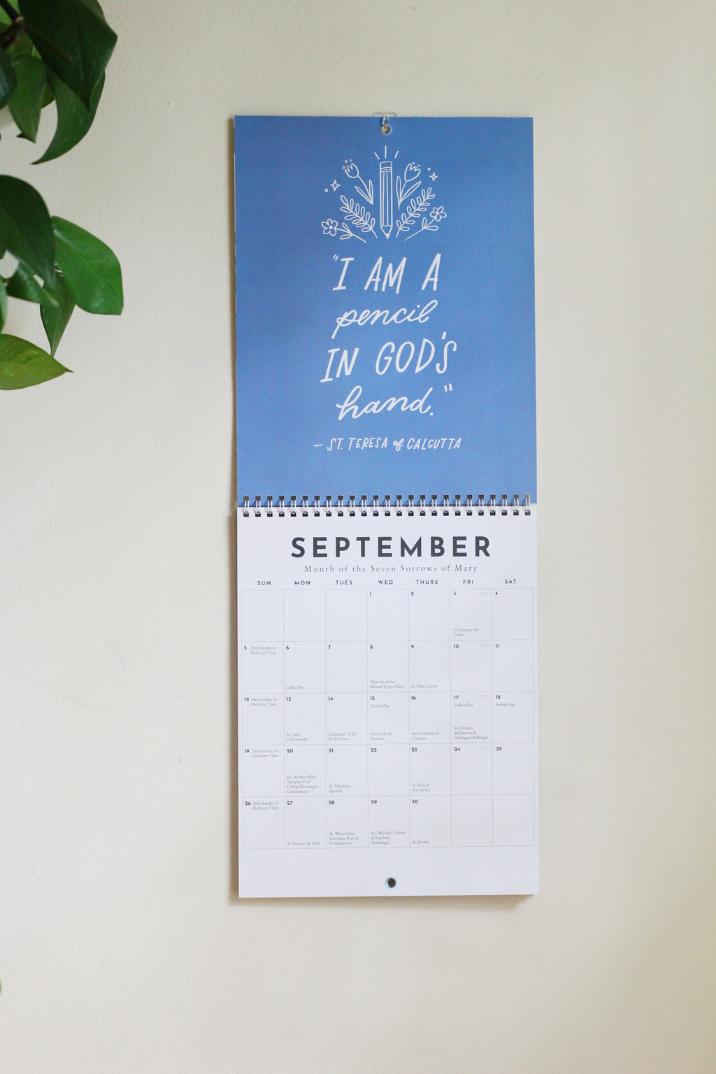 2027 Catholic Liturgical Wall Calendar