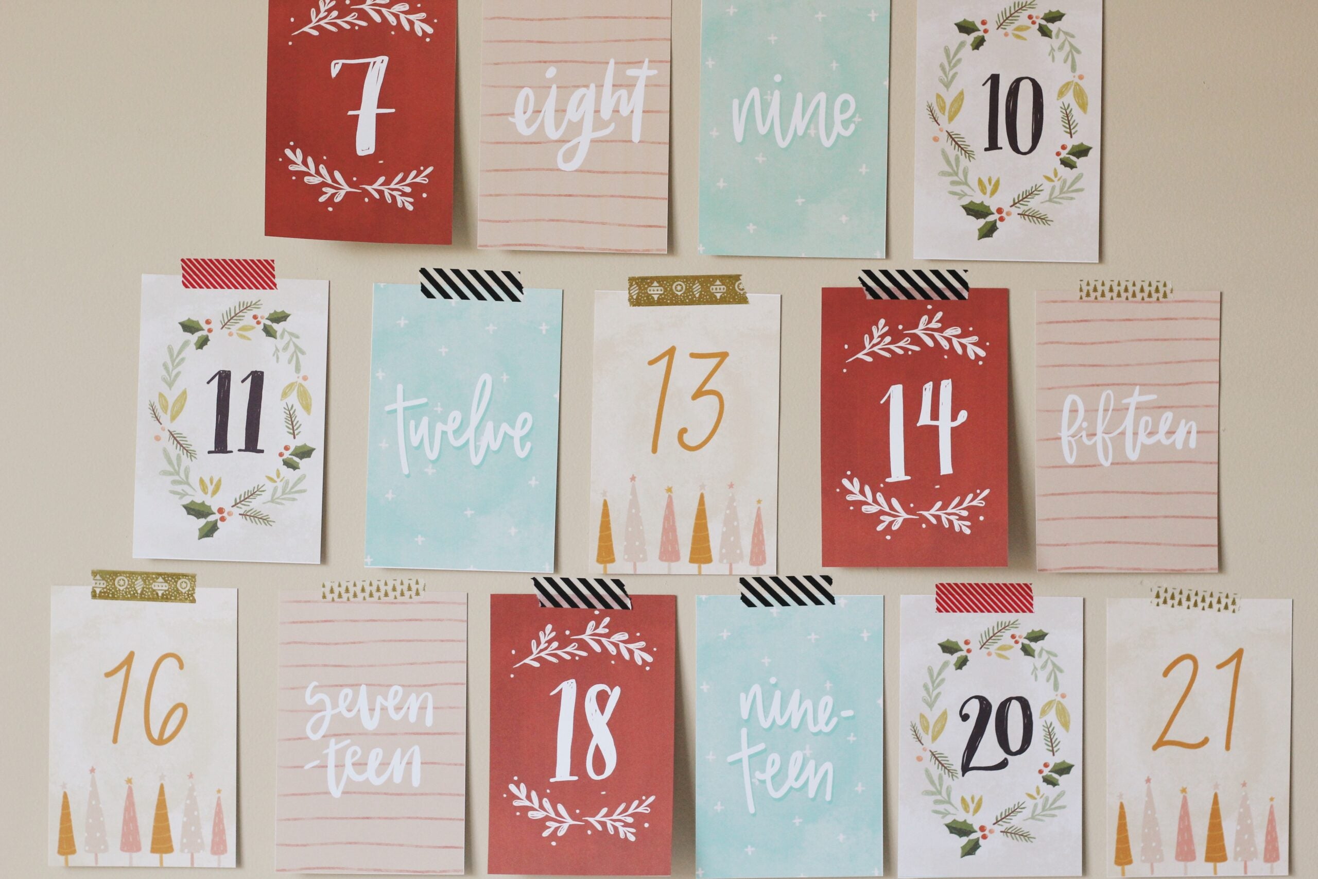 Advent Activity Calendar, Customizable Advent Countdown