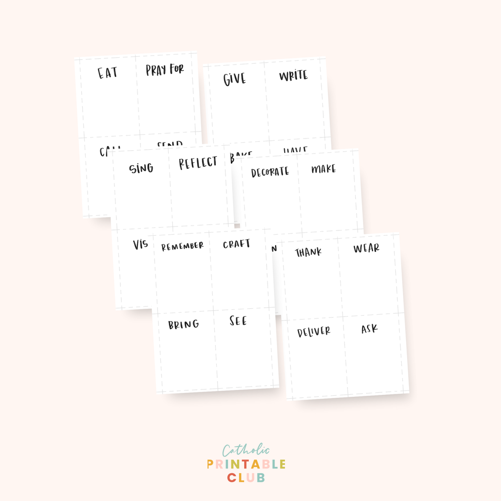 Advent Activity Calendar, Customizable Advent Countdown