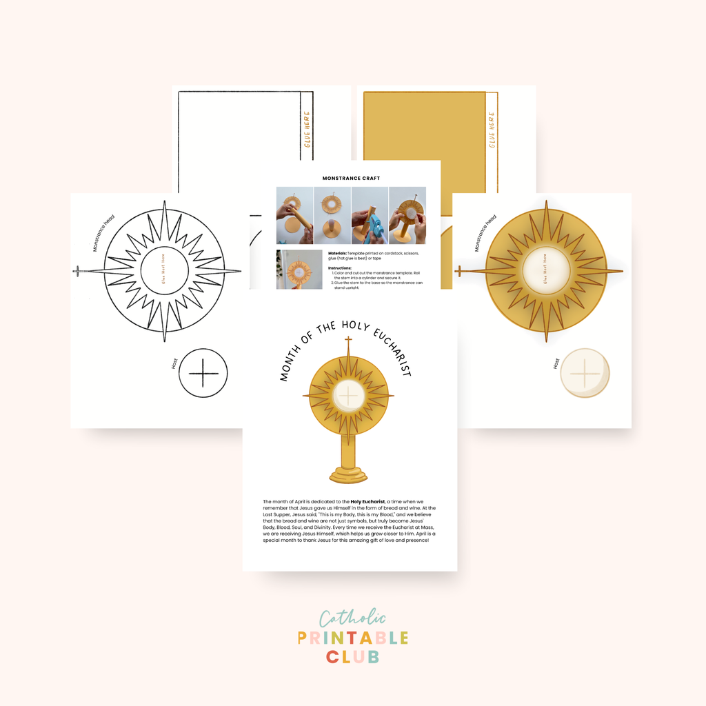 Month of the Eucharist Activity: Monstrance Craft