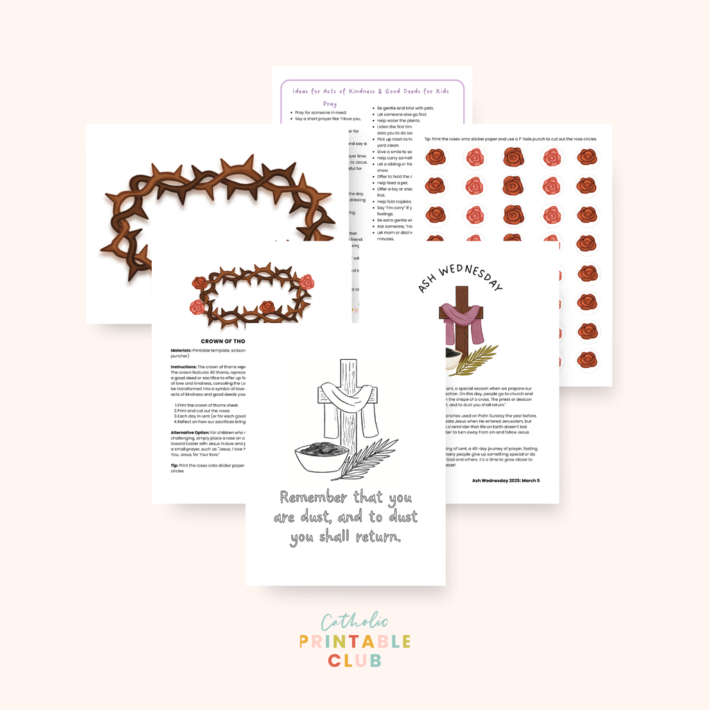 March Printable Pack & Lent Countdown Calendar Bundle