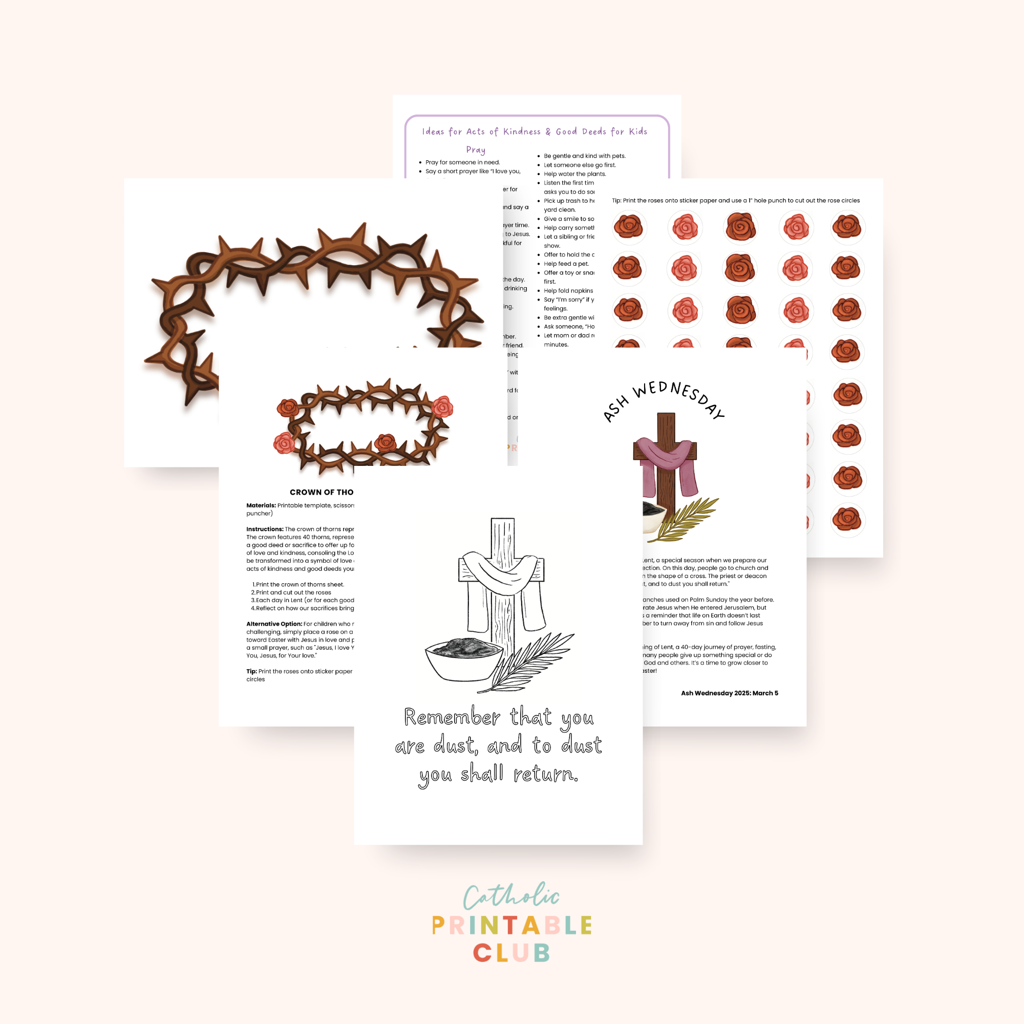 March Printable Pack & Lent Countdown Calendar Bundle