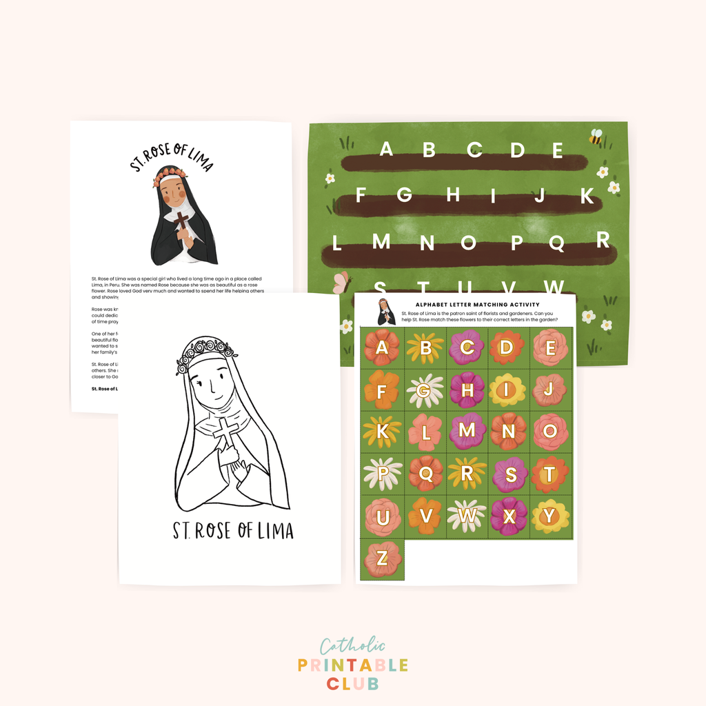 August Printable Pack  (Vol. 1) | Catholic Coloring Pages and Activities