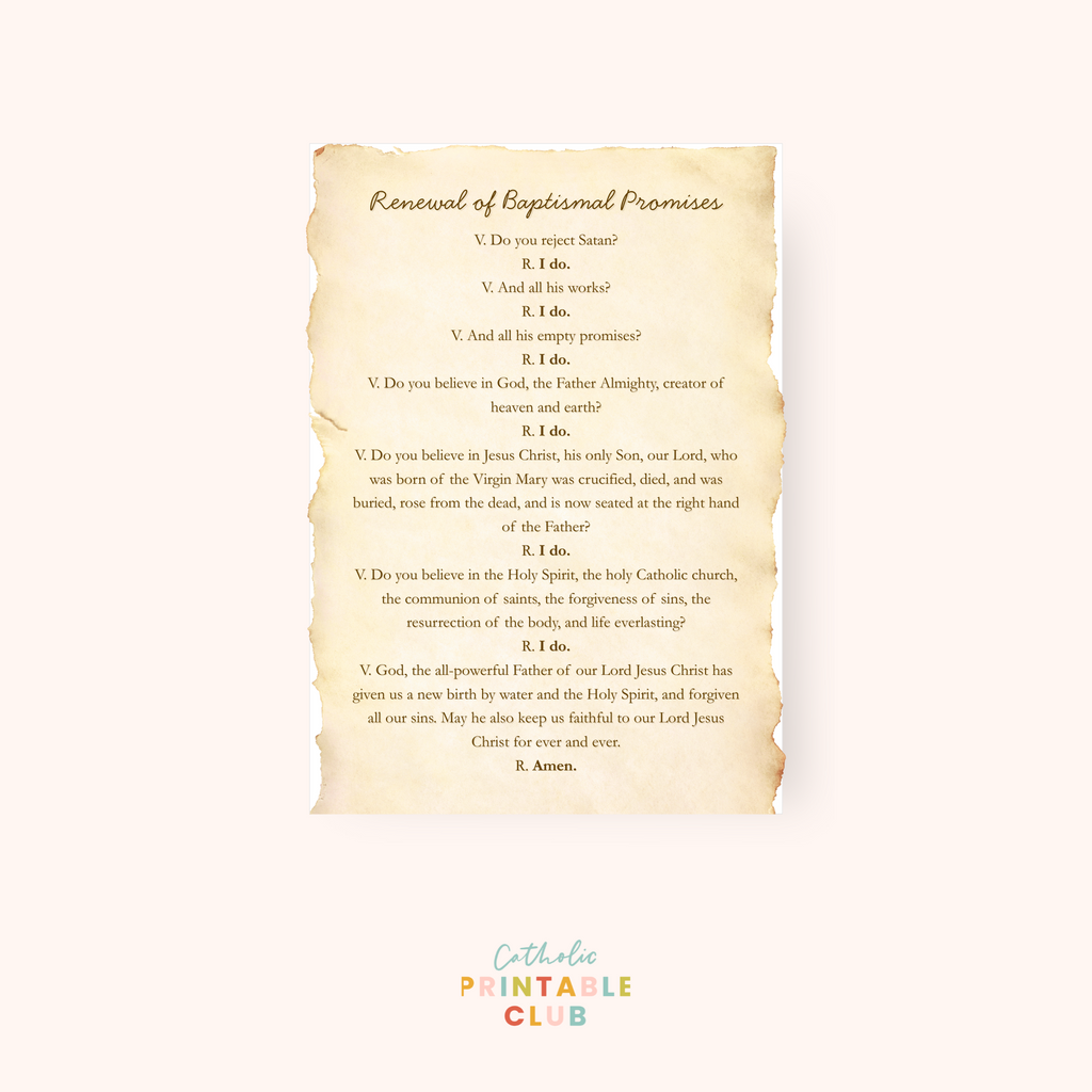 Baptism Printable Party Set