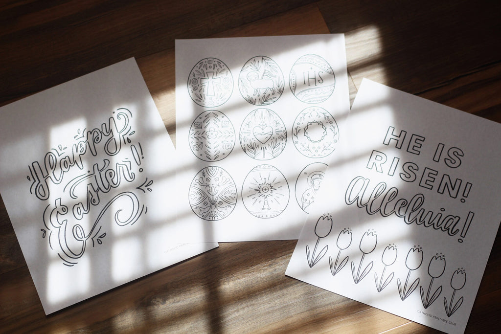 Easter Poem Crown & Coloring Pages