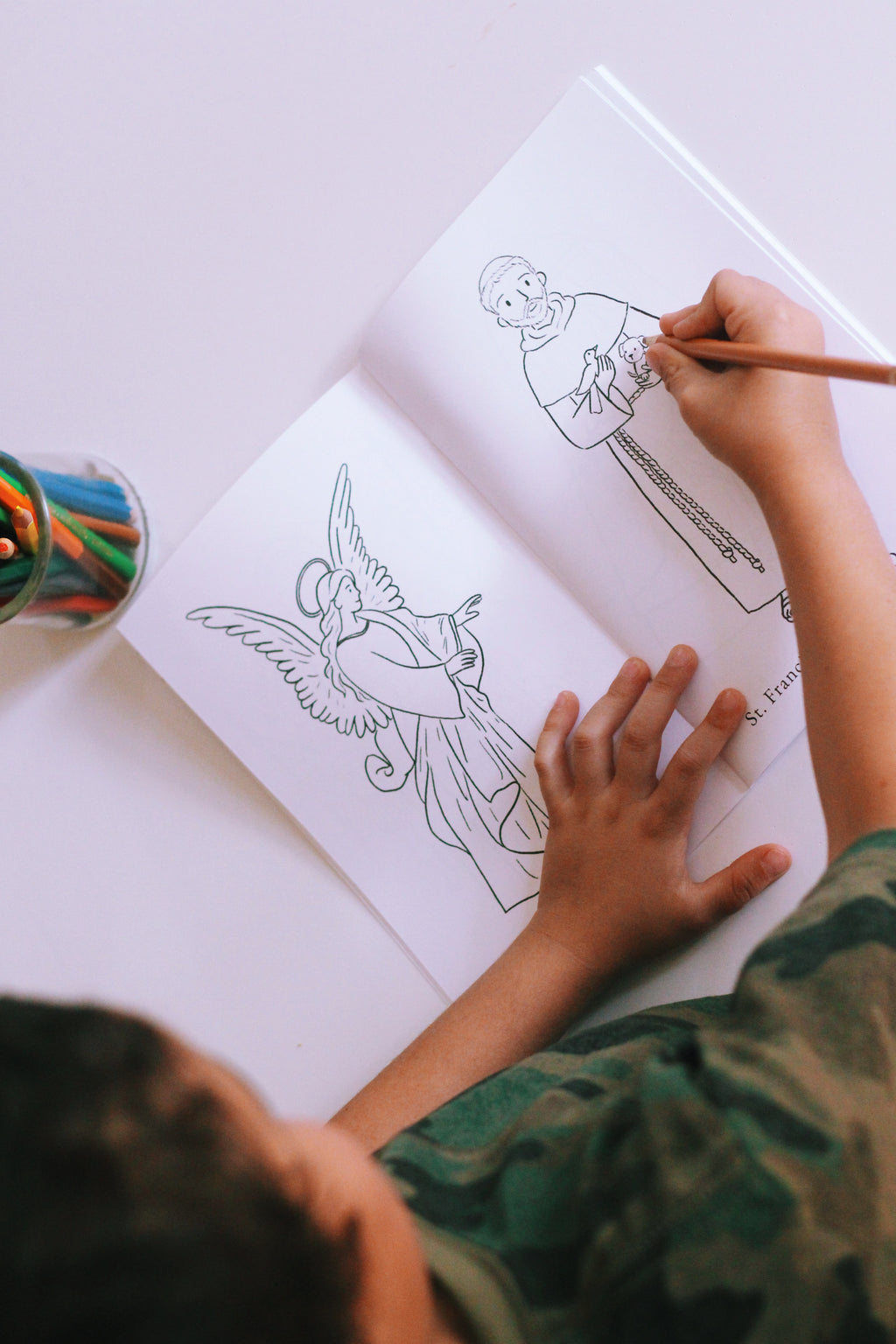 Fall with the Saints Catholic Coloring Book