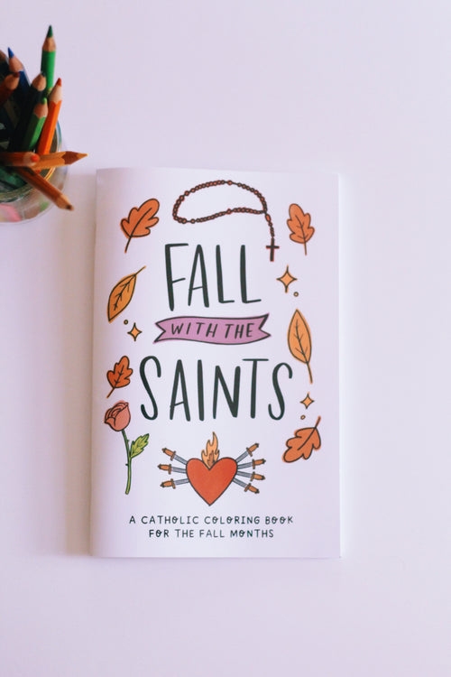 Fall with the Saints Catholic Coloring Book - Catholic Printable Club