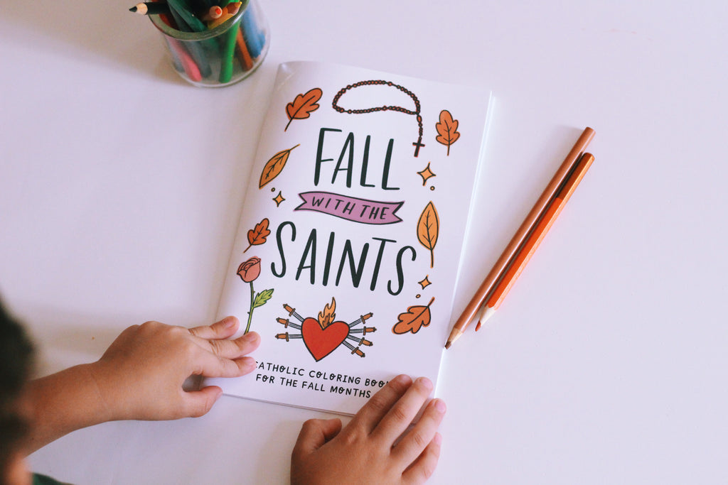 Fall with the Saints Catholic Coloring Book