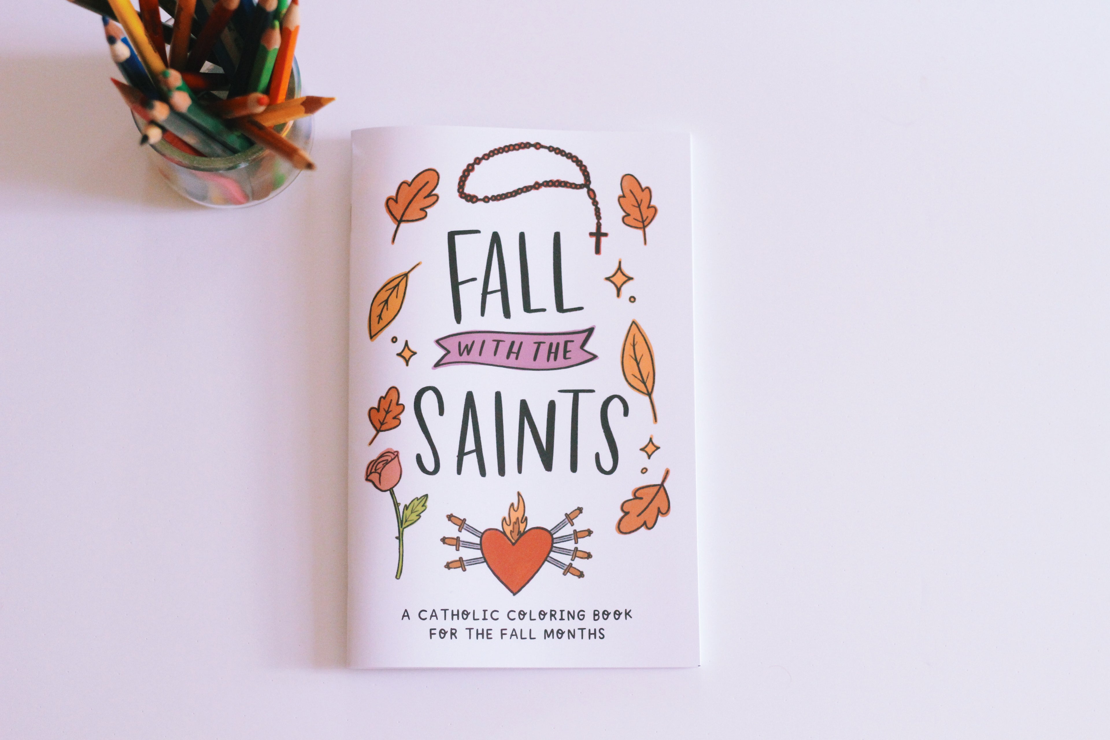 Fall with the Saints Catholic Coloring Book