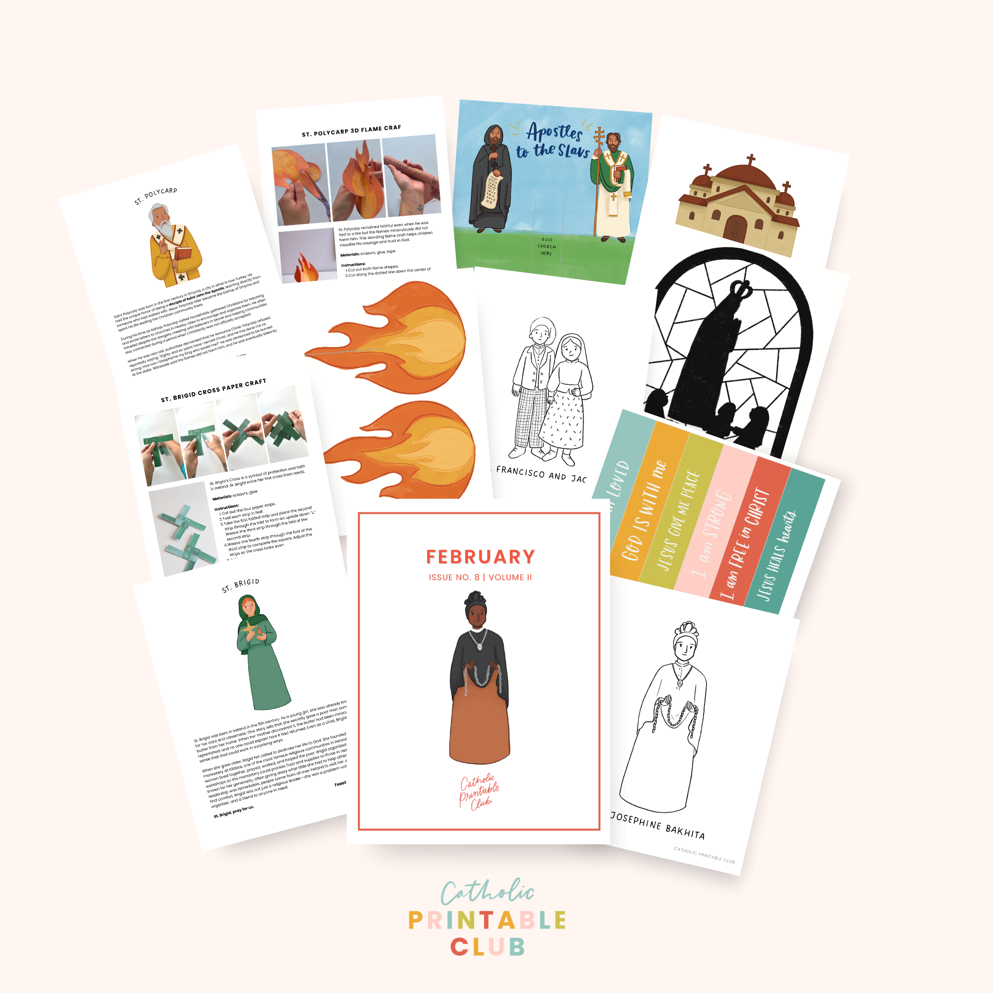 February Printable Pack (Vol. 2) | Catholic Coloring Pages and Crafts