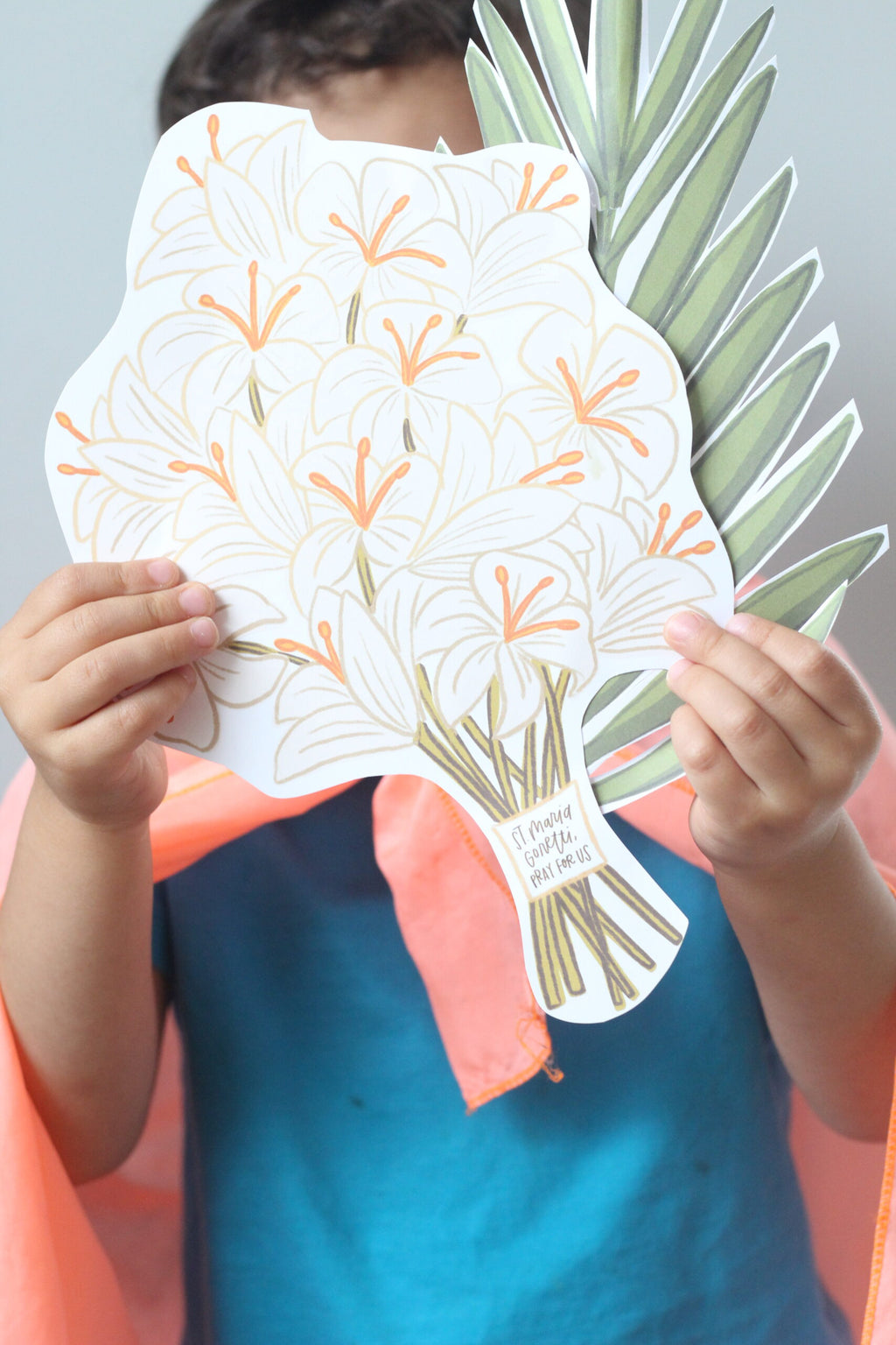 St. Maria Goretti Activity Bundle: Coloring Page & Martyr Palm Craft