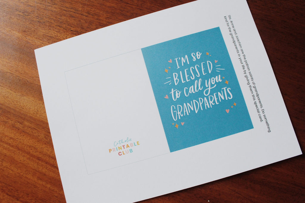 Sts. Anne and Joachim Activity Pack: Coloring Page & Greeting Card