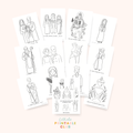 July Saints Coloring Pages, PDF File, Instant Download