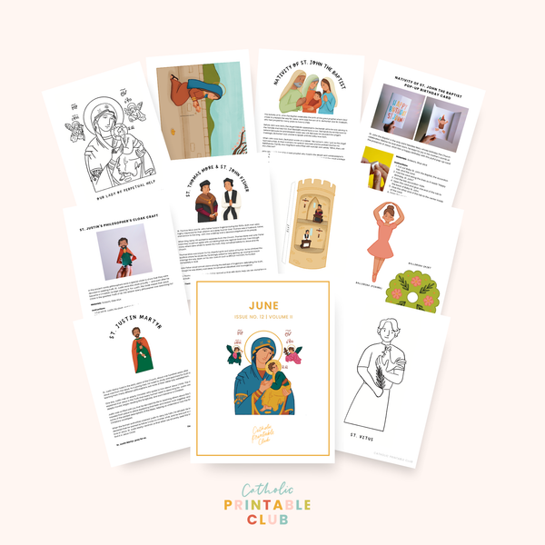 June Printable Pack (Vol. 2) | Catholic Coloring Pages and Crafts