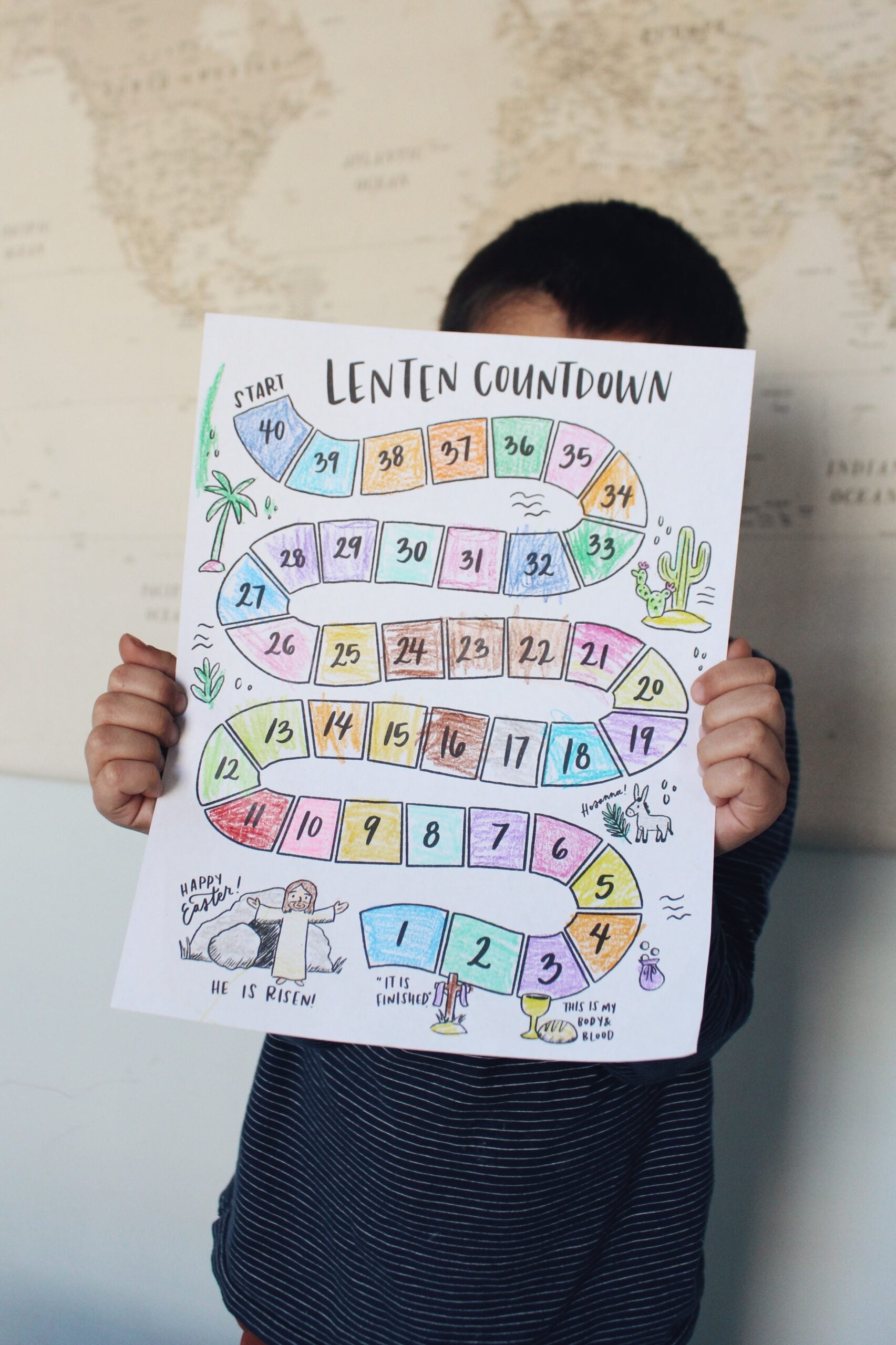 Lent Coloring Countdown