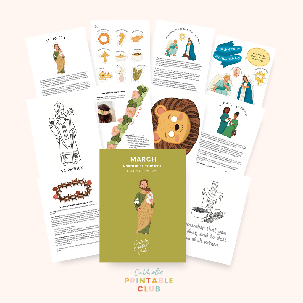 March Printable Pack & Lent Countdown Calendar Bundle