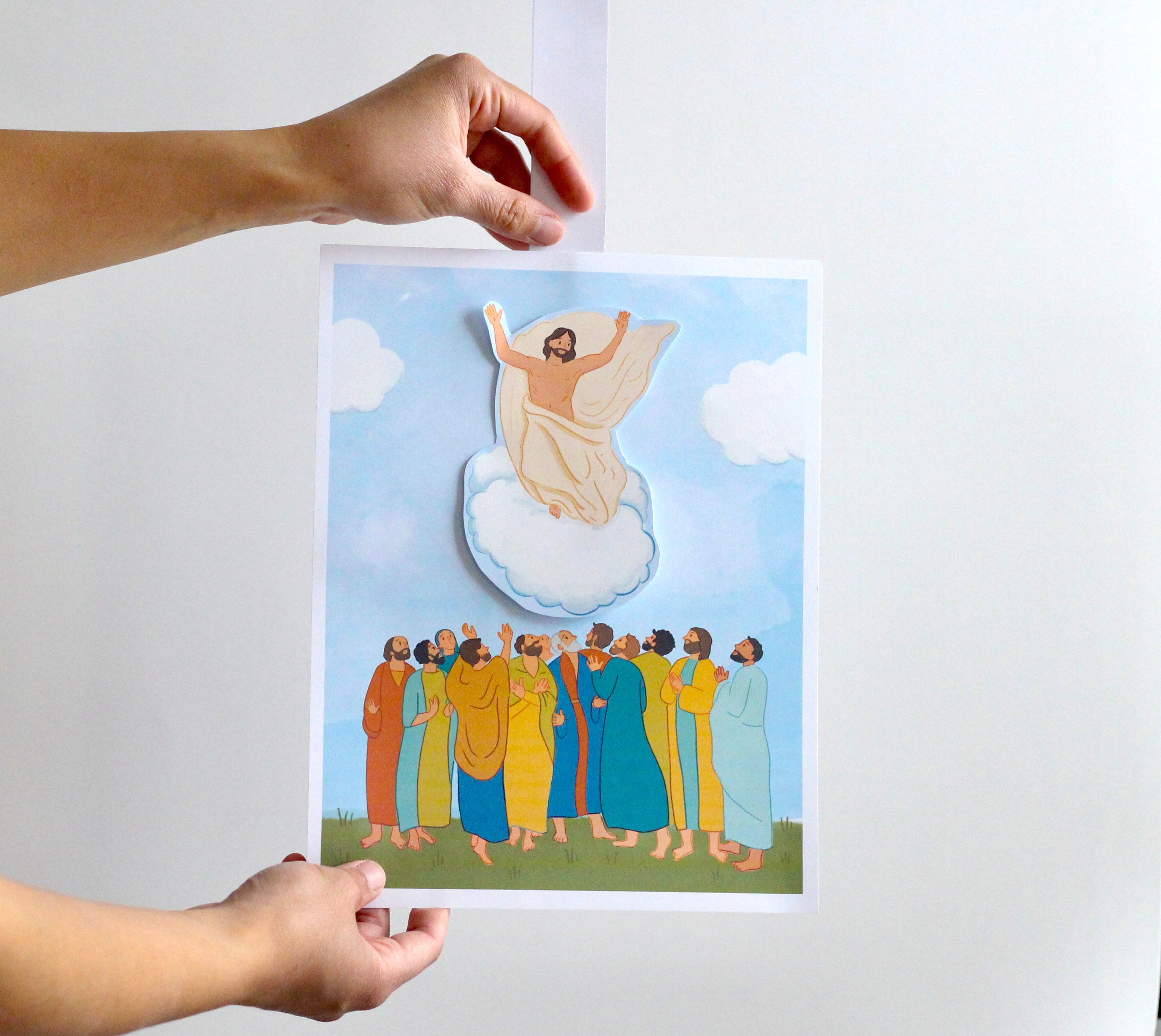 Ascension Activity Bundle: Coloring Page & Ascending Jesus Craft