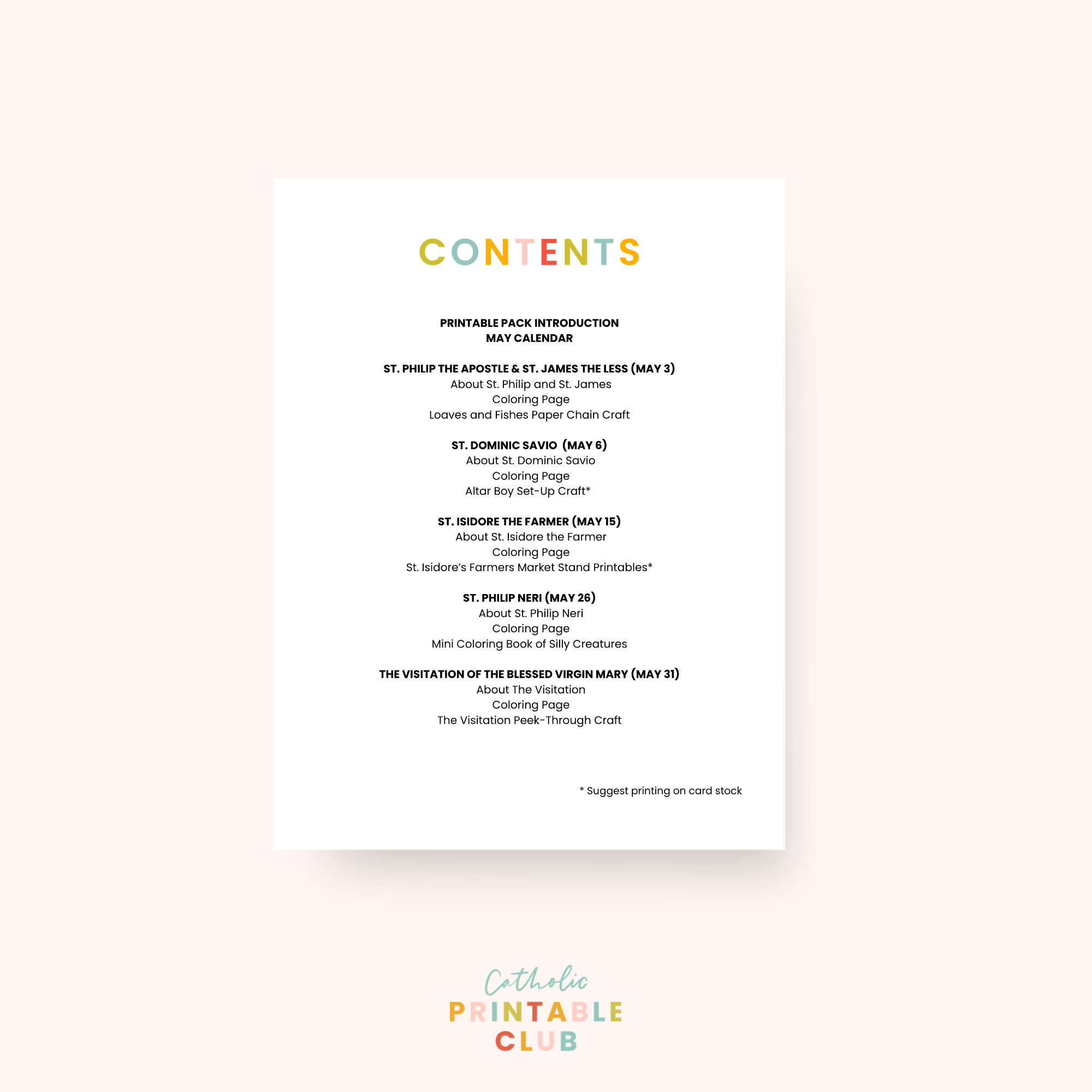 May Printable Pack (Vol. 2) | (CLASSROOM USE)