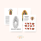 Our Lady of Guadalupe Activity Bundle: Coloring Page & Rose Craft