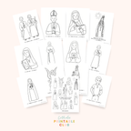 Fall with the Saints Coloring Pages