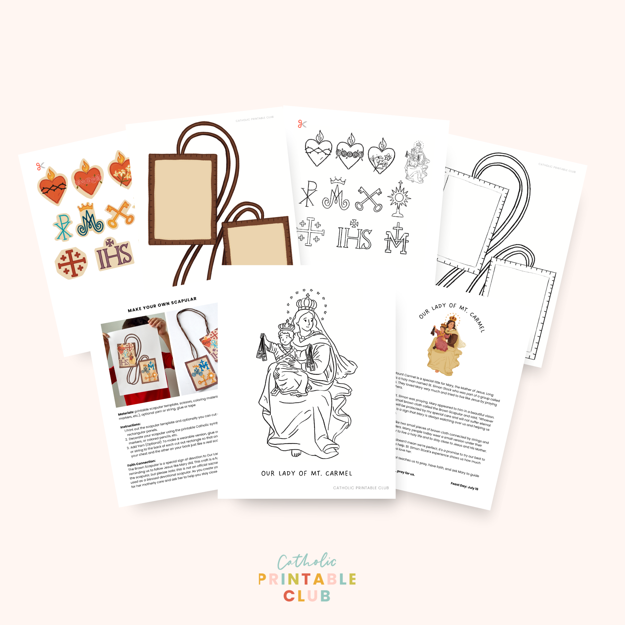 July Printable Pack (Vol. 2) | Catholic Coloring Pages and Crafts