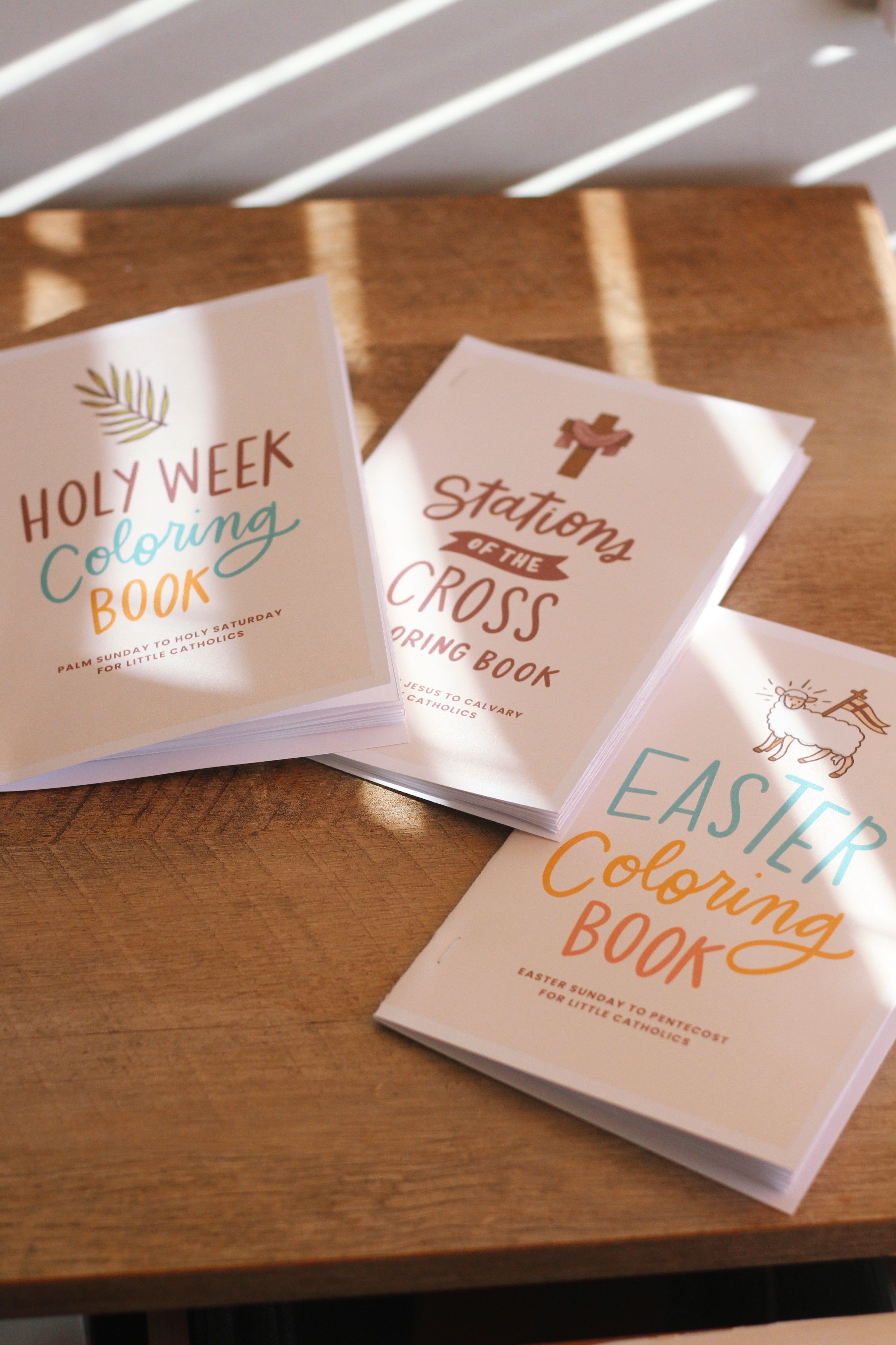 Catholic Coloring Book Bundle | Holy Week, Stations of the Cross & Easter Printables