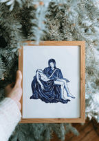 Pieta Gouache Printable Art