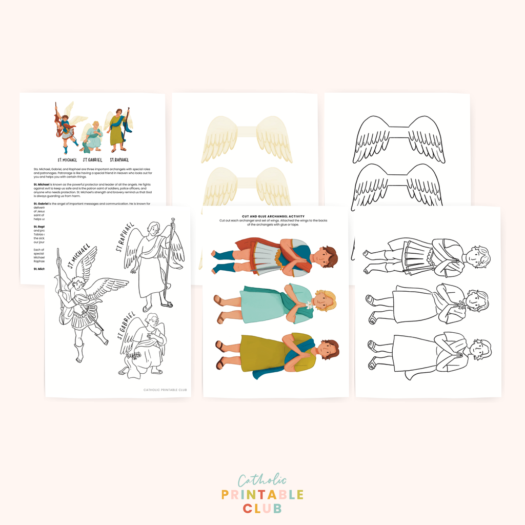 September Printable Pack (Vol. 1) | Catholic Coloring Pages, Saint Stories, and Activities