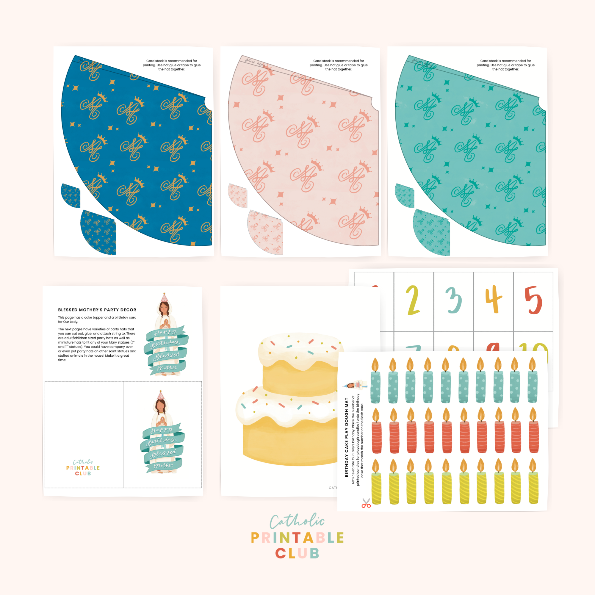 Blessed Mother’s Birthday Printable Celebration Bundle