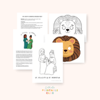 March Printable Pack | Catholic Coloring Pages and Crafts