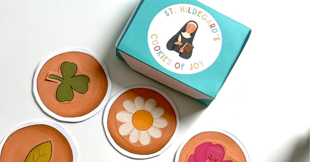 St. Hildegard Activity Bundle: Coloring Page & Cookies of Joy Activity