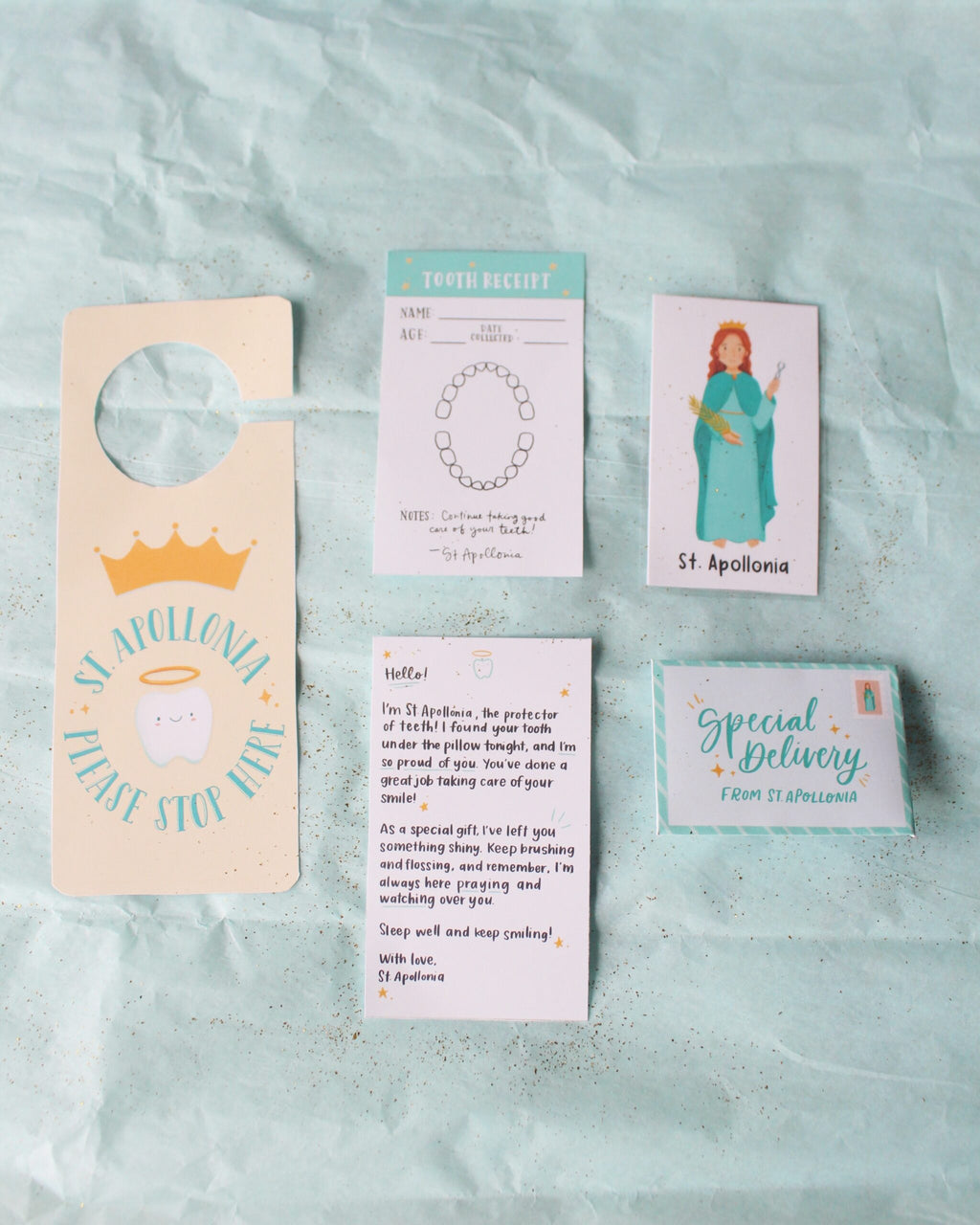 St. Apollonia Printable Bundle, Catholic Tooth Fairy