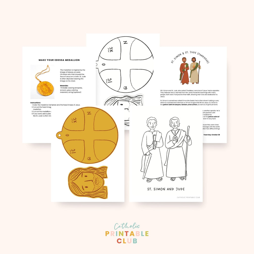 October Printable Pack (Vol. 2) | Catholic Coloring Pages and Crafts