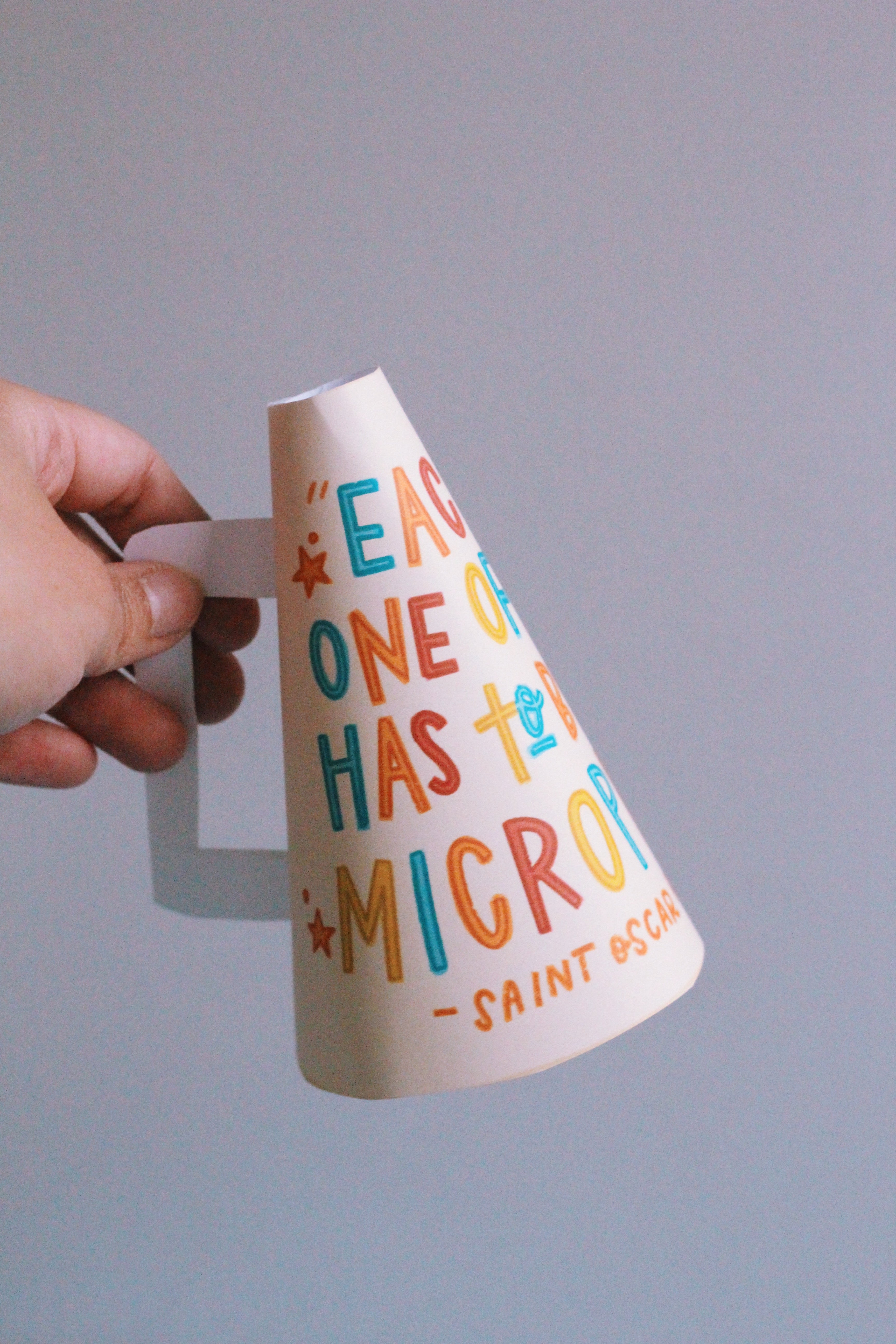 St. Oscar Romero Activity Bundle: Coloring Page & God’s Megaphone Craft