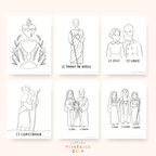 July Printable Pack Coloring Pages, Precious Blood of Jesus, St Thomas the Apostle, St Zelie and Louis Martin, St Christopher, St Anne and Joachim, St Mary, St Martha, St Lazarus