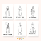 October Printable Pack (Vol. 1): Catholic Coloring Pages, Saint Stories, and Activities