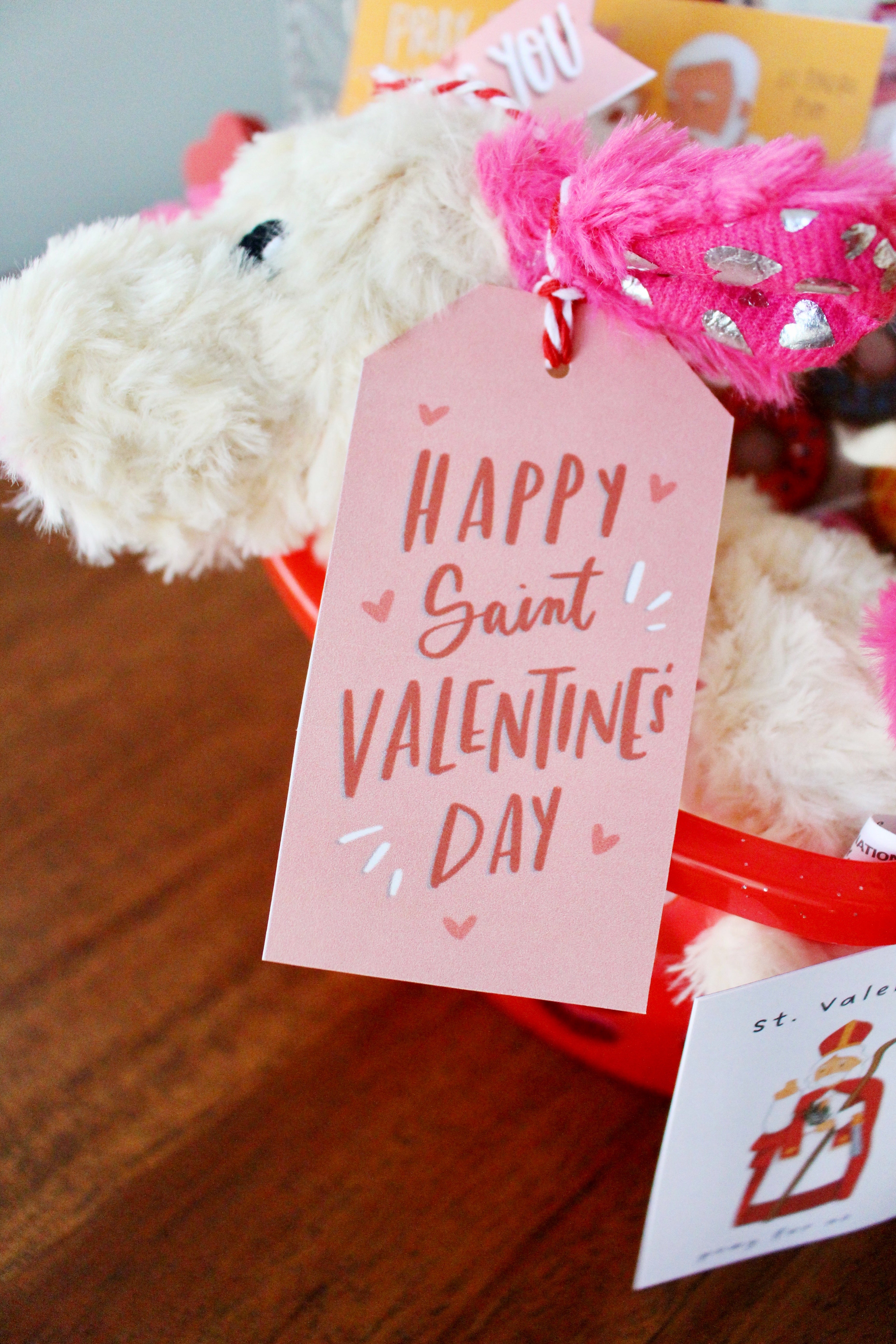 St. Valentine Party Printable Kit, Exchange Cards