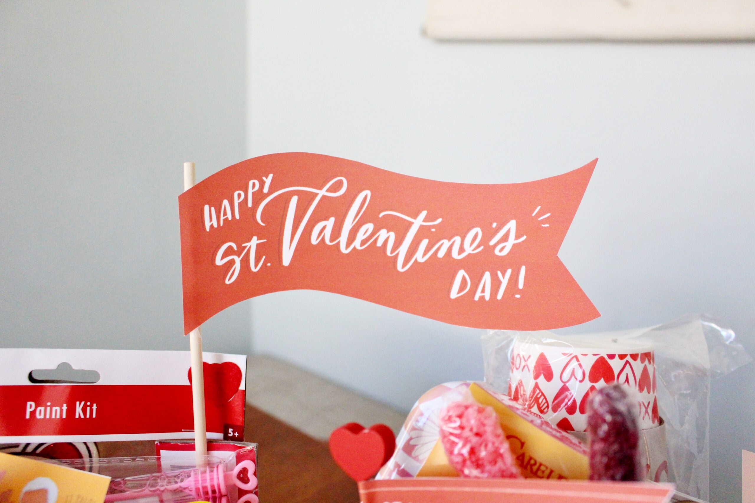 St. Valentine Party Printable Kit, Exchange Cards