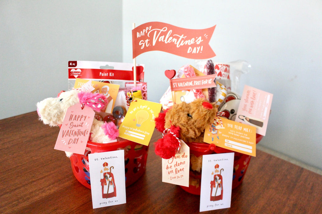 St. Valentine Party Printable Kit, Exchange Cards