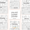 Printable Academic Year Liturgical Calendar