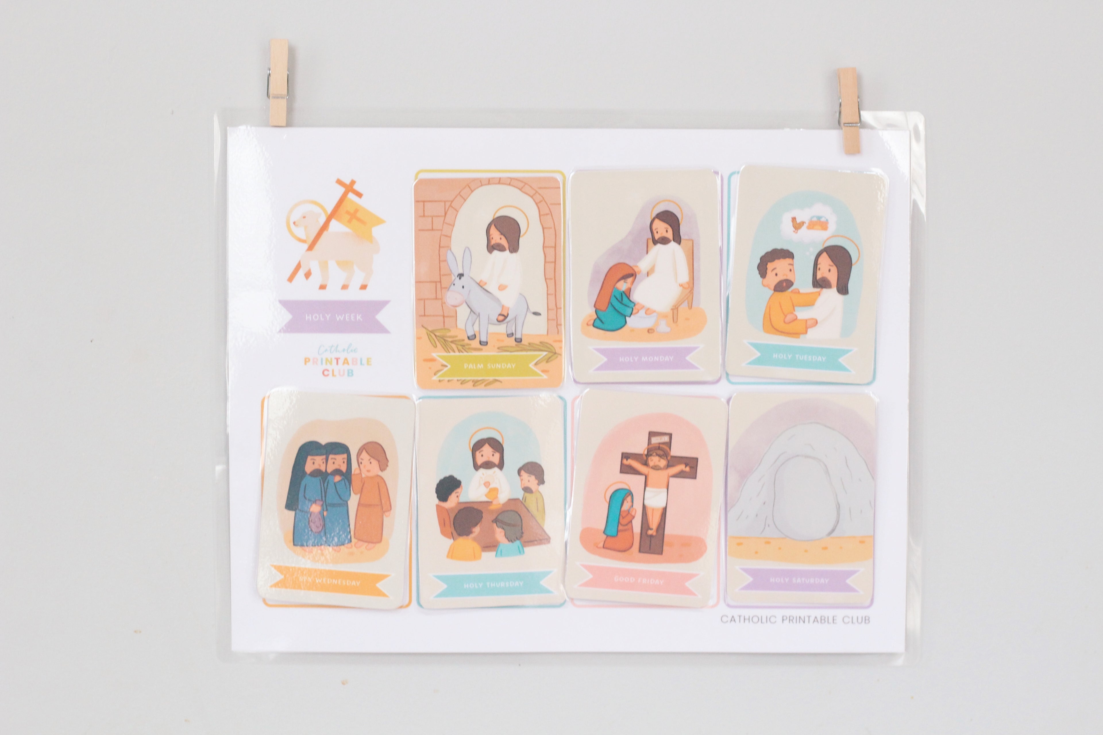 Holy Week Bundle: Sequencing Cards and Palm Sunday Banner