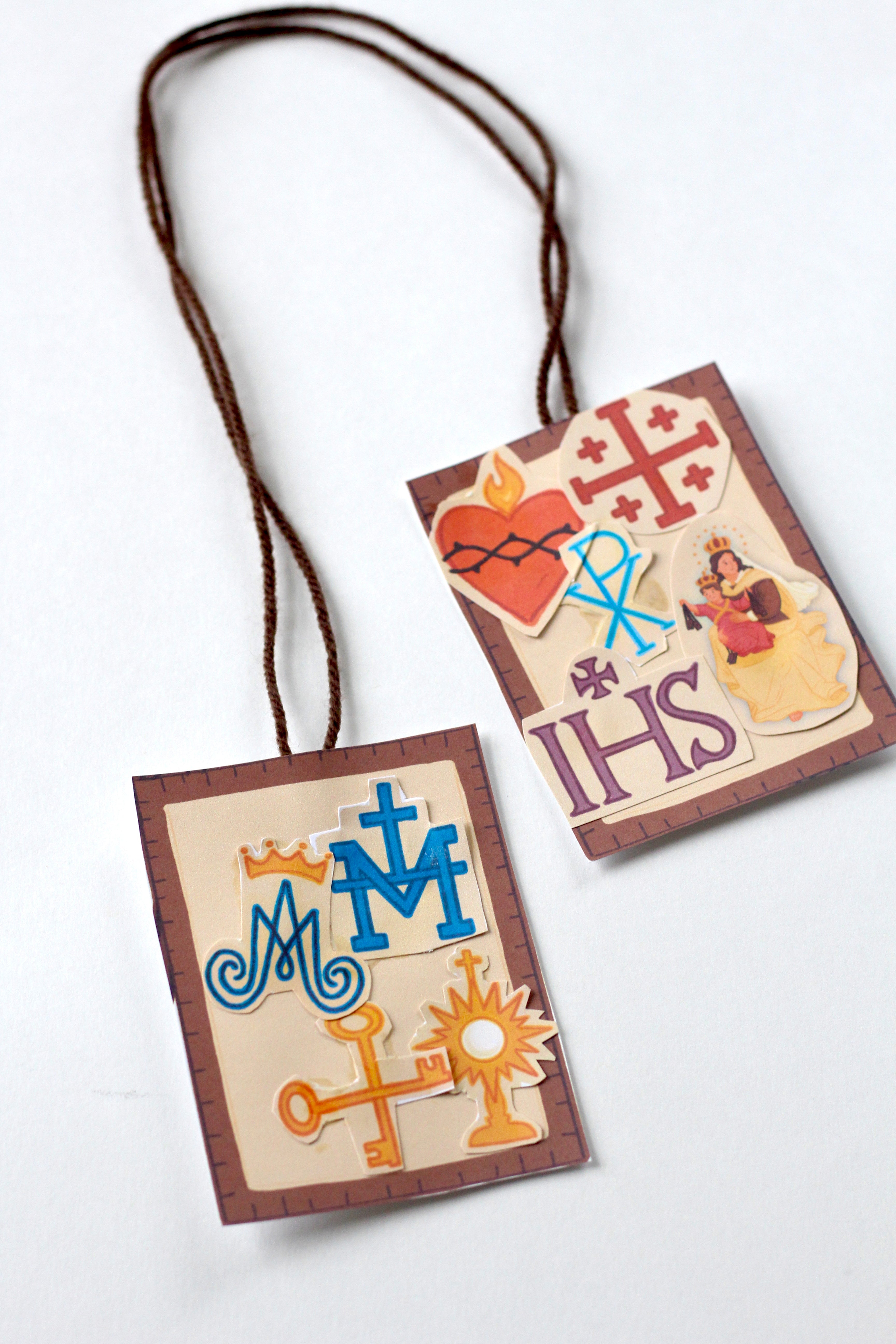 Our Lady of Mount Carmel Activity Bundle: Coloring Page & Brown Scapular Craft