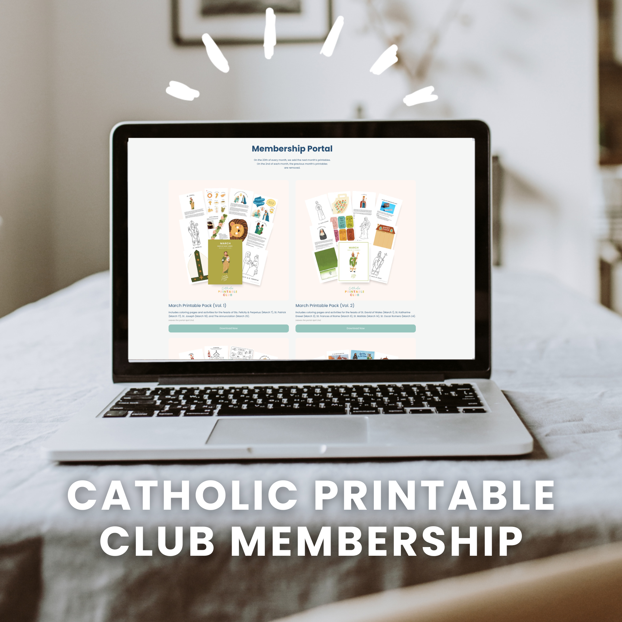 Catholic Printable Club Membership