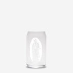 Our Lady of Guadalupe Glass Can Cup | Catholic Iced Coffee Glass