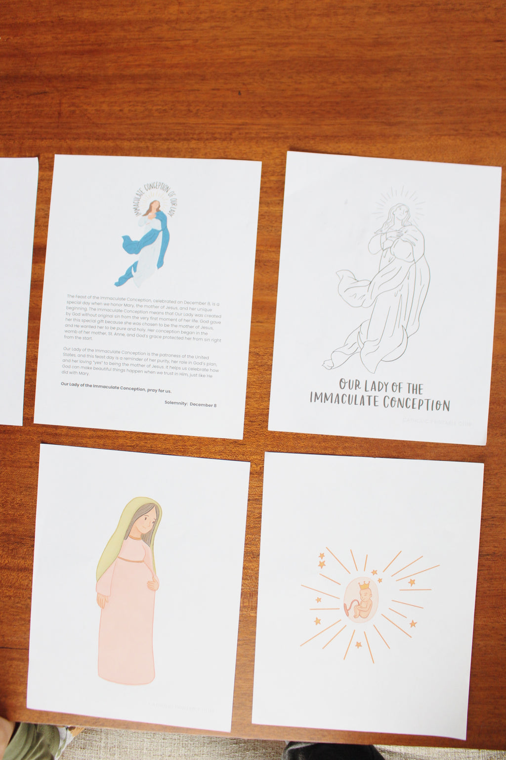 Immaculate Conception Activity Bundle: Coloring Page & Peek-a-Boo Craft