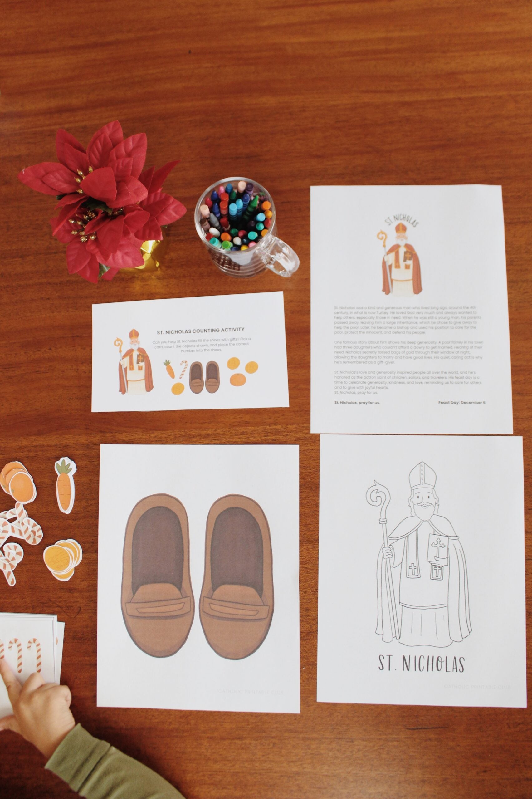 St. Nicholas Activity Bundle: Coloring Page & Counting Activity