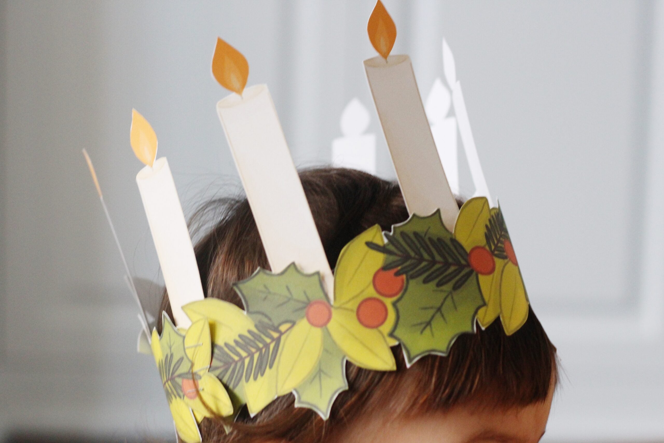 St. Lucy Feast Day Activity Bundle: Coloring Page & Wreath with Star Boy Printables