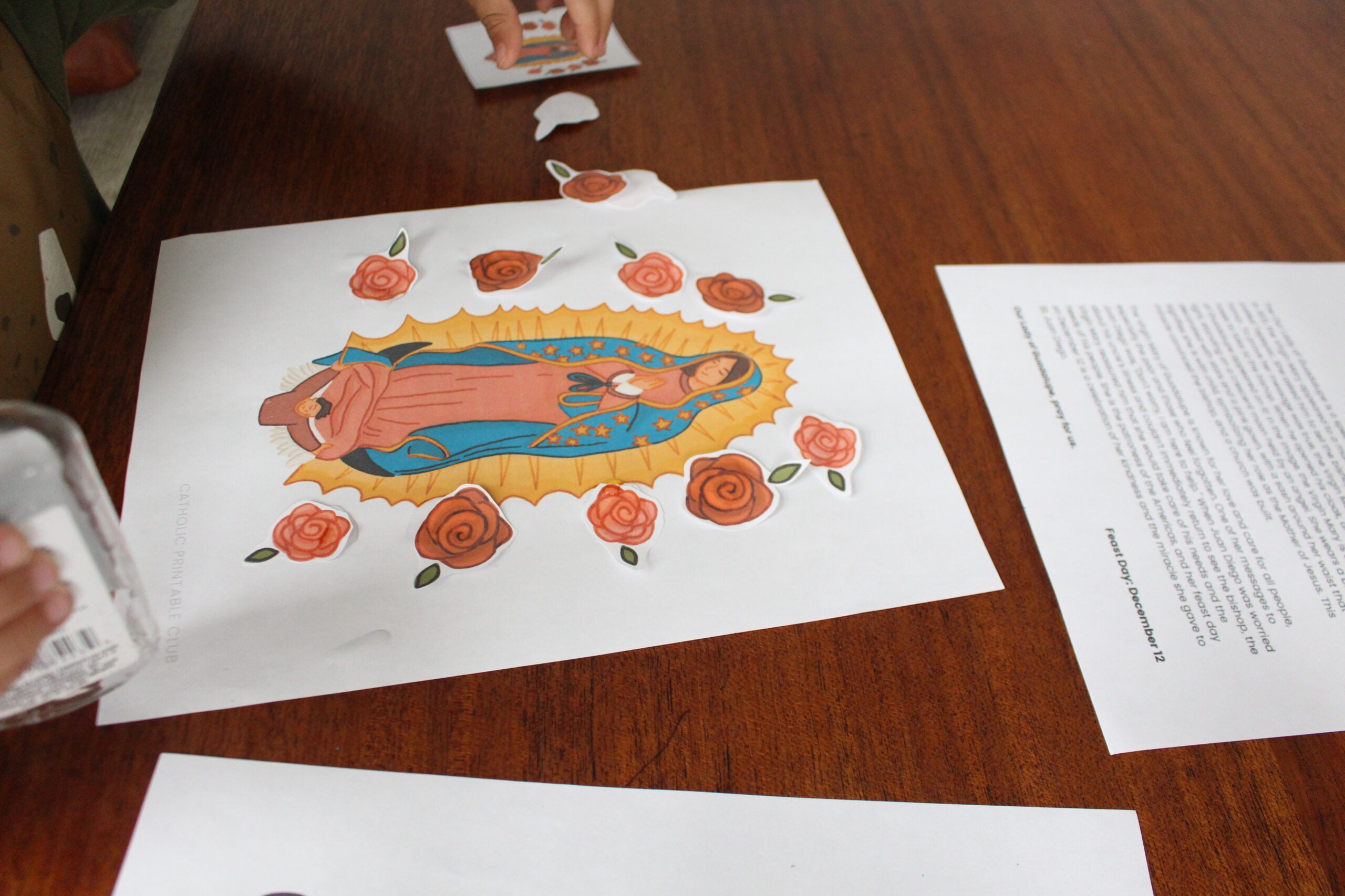 Our Lady of Guadalupe Activity Bundle: Coloring Page & Rose Craft